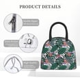 thumbnail image 4 of Salouo Tropical Leaves for Insulated Lunch Bag for Women/Men - Leakproof Cooler Tote Bag Organizer - Reusable Lunch Box for Office Picnic Hiking Beach-One Size, 4 of 6