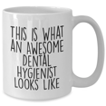 thumbnail image 2 of Funny Dental Hygienist Gifts from Men to Their Awesome Dental Hygienist Friends on Father's Day - White Coffee Mug, 2 of 4