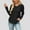 B_Black, variant on Womens Jacquard Hoodies Long Sleeve Tunic Tops V Neck Sweatshirts with Hood Solid Pocket Drawstring Pullover Top Ladies Fashion 2025