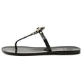 thumbnail image 4 of Tory Burch Women's Mini Miller Flat Thong Perfect Black Sandal - 8M, 4 of 9
