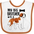thumbnail image 3 of Inktastic My Big Brother is a Saint Bernard Boys or Girls Baby Bib, 3 of 4