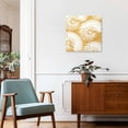 thumbnail image 3 of Framed Canvas Wall Art for Living Room Yellow Shell Wall Decor, Coastal Conch Ocean Marine Life Aesthetic Paintings for Bedroom Office Kitchen, Ready to Hang Artwork Wall Pictures 16x16 Inch, 3 of 9
