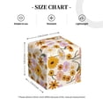 thumbnail image 4 of Balery Boho Flowers Porta Pañuelos de Cuero con Estampado – Funda Moderna Cuadrada para Caja de Pañuelos, Dispensador 5x5x5'', 4 of 7