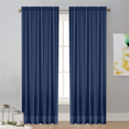 thumbnail image 2 of Sheer Curtains 2 Panels - Light Filtering Privacy Sheers for Living Room/Bedroom, Light Filtering Transparent Semi Sheer Panel Drapes, Per Panel W52 X L84 inches, 2 of 6