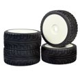 thumbnail image 4 of RC 1/8 Tires Tyres 100mm & Wheels Rims Hex 17mm For RC HPI On-Road Car 4PCS, 4 of 4