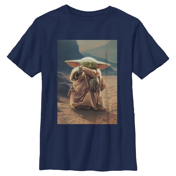 Boys Star Wars: The Mandalorian and Grogu The Child Force Poster T Shirt