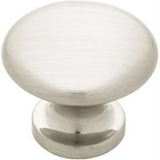 Small Satin Nickel Flat Topped Knob 1" L-PN0398-SN-C