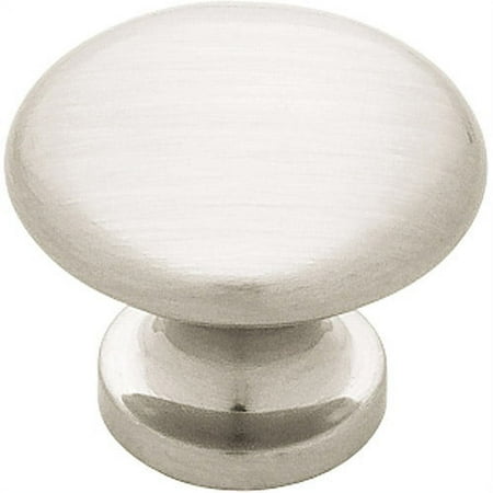 Small Satin Nickel Flat Topped Knob 1" L-PN0398-SN-C