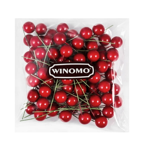 TEHAUX Realistic Red Christmas Berries Decorations for Home Holiday Events and Seasonal Crafts