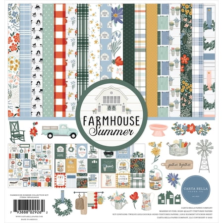 Carta Bella Collection Kit 12"x12" - Farmhouse Summer