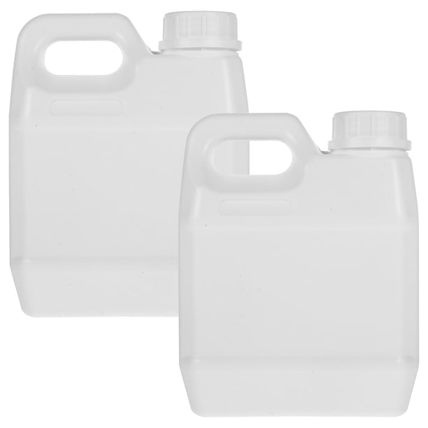 Contenedor de líquidos, botella de almacenamiento de aceite, jarra de agua para Camping, contenedor químico con tapa, 1L, 2 uds.