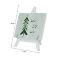 thumbnail image 5 of Parisloft Ho Ho Ho Wood Sign with A-Framed Easel, Farmhouse Christmas Tabletop Decor, White, 5 of 6