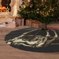 thumbnail image 6 of Sikiie Skeleton Hand Rose Butterfly 30-48 inches {designName} Print Christmas Tree Skirt Snowman Xmas Tree Skirt with Edge Christmas Decorations for Holiday Party-30", 6 of 7