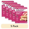 (5 pack) Quest Protein Bar, White Chocolate Raspberry, 20g Protein, Gluten Free, 4 Ct