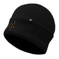 thumbnail image 5 of Dalix Chocolate Molecule Beanie Cap Dalix Chocolate Molecule Embroidered Beanie Hat Knit Cozy Cap Cold Weather Mens in Black, 5 of 5