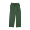 thumbnail image 5 of cocolona Womens Summer Casual Loose Linen Pants Elastic Waist Straight Wide Leg Beach Vacation Pants with Pockets, 5 of 5