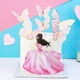 thumbnail image 5 of Adornos para tartas de mariposas con adornos para tartas de feliz cumpleaños, decoraciones para tartas de cumpleaños con mariposas en oro rosa 3D para niñas, fiestas de cumpleaños de mujeres,, 5 of 6