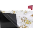 thumbnail image 3 of Coolnut Mailbox Cover Marble with Gold Post Mail Box Cover Magnetic Mail Wraps Cover Standard Size 20.7" L x 18" W, 3 of 5