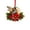 D, variant on Christmas Bird Acrylic Ornament 3.9 Inch Poinsettia Candle Hanging Tree Decor Design B