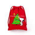 thumbnail image 4 of Bolsas de lona con cordón de Snoopy con figuras de dibujos animados para niños, bolsos de mano para guardar dulces navideños, bolsas de regalo, 4 of 5
