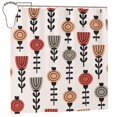 thumbnail image 2 of XMXT Waterproof Shower Curtain Liner with Iron Hooks, Abstract Simple Flowers Shower Curtains for Bathroom Decor Accessories, 72 x 72 inches, 2 of 8