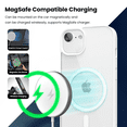 thumbnail image 4 of Entronix Magnetic Clear Case Compatible with iPhone 16E, Soft Edges Transparent Cover, White, 4 of 8