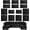 Black, variant on 14 count Outdoor Patio Furniture Cushion Covers,  & Sun-Resistant Zippered,Fit for Patio Furniture Sectional Sofas and Wicker Rocking Chairs,3 Sizes,Dark Blue,Covers Only
