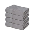 thumbnail image 6 of Melissa Linen, 4 Pack Washcloth, Super Absorbent, Ultra Durable Weave, Gray, 6 of 8