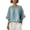 Blue Shirts, variant on CAIVO Women Plus Size Casual Shirt Solid Color Comfortable Loose Fit Round Neck Drop Shoulder Tunic Tops Summer Blouse Versatile Back To School Dailywear