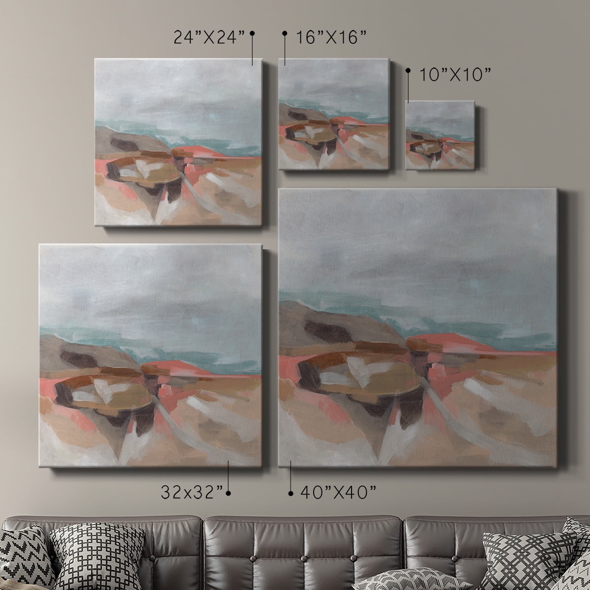 Wexford Home Tectonic Plateau I-Premium Gallery Wrapped Canvas, 10" x 10" - Ready to Hang