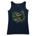 thumbnail image 5 of Velociraptor Jungle Women's Tank Top Dinosaur Hunter Jurassic Period Raptor Reptile Dino Tropical Paleontology, 5 of 7
