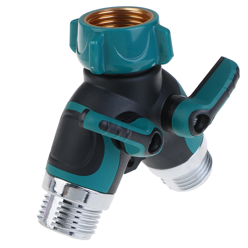 Y Hose Splitter Connector Regulable Practical Faucet Garden Water