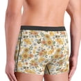 thumbnail image 4 of Men's Boxer Briefs, Hippie Bee Honeycomb Soft Comfy Mens Underwear Boxer Briefs Breathable With Widen Waist, 4 of 7