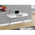 thumbnail image 3 of Monarch Specialties Inc Monarch Specialties Glossy White Computer Desk, 3 of 3