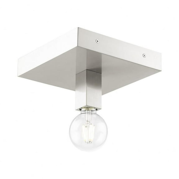1 Light Flush Mount in Mid Century Modern Style 8.5 inches Wide By 4.63 inches High Bailey Street Home 218-Bel-4188756