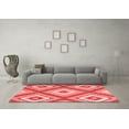 thumbnail image 3 of Ahgly Company Indoor Square Southwestern Red Country Area Rugs, 5' Square, 3 of 4