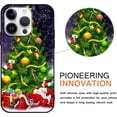 thumbnail image 2 of Christmas Black Print Phone Case for iPhone 13 Pro 6.1", with Aesthetics Pattern Design Soft TPU Silicone Xmas Cases, Shockproof Bumper Protector Camera Girls Women Cover, Gift, 2 of 6
