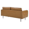 thumbnail image 3 of Modway Cameron Tufted Vegan Leather Sofa in Tan, 3 of 10