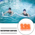 thumbnail image 5 of Yucurem Soft Swimming Earplugs, Waterproof Silicone Diving Supplies, Portable Earplugs for Shower and Swimming (Orange), 5 of 8