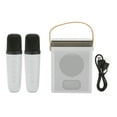 thumbnail image 2 of Karaoke Machine with Microphones, Portable Handheld Mic Speaker, 360 Surround Sound, RGB Light, Long Battery Life, High Performance for Home Party, 2 of 7