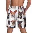 thumbnail image 2 of Lsque Mens Swim Trunks Happy Dog Faces Collage Pattern - Bathing Suit Compression Liner - Beach Swim Shorts Swimwear - (S-3XL) - Stretch Quick Dry -X-Large, 2 of 9
