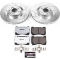thumbnail image 3 of PowerStop Front Z26 Street Warrior Carbon-Fiber Ceramic Brake Pad and Drilled and Slotted Rotor Kit Fits: HYUNDAI Select Models K5928-26, 3 of 9