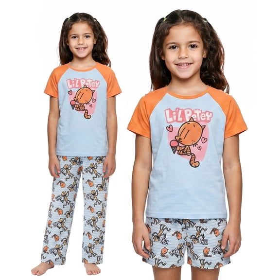 Dog Man All-Over Print Girl's 3-Piece Pajama Set -14