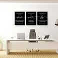 thumbnail image 2 of Motivational Wall Art - Inspirational Canvas Poster Prints Black Quotes Paintings Picture Entrepreneur Positive Quotes Office Wall Decor Decoration for Living Room Bedroom Framed, 2 of 6