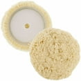 thumbnail image 2 of Pack of 3 - 8" 100% Wool Hook & Loop Grip Buffing Pad for Compound Cutting & Polishing, 2 of 6