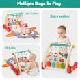 thumbnail image 2 of CUTE STONE Baby Activity Gym Play Mat with Piano, Musical Play Center with Lights, Tummy Time Mat & Push Walker Toy for Infants and Toddlers, 2 of 9