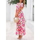 thumbnail image 4 of Vestido largo PRETTYGARDEN para mujer con estampado floral bohemio de verano, 4 of 9