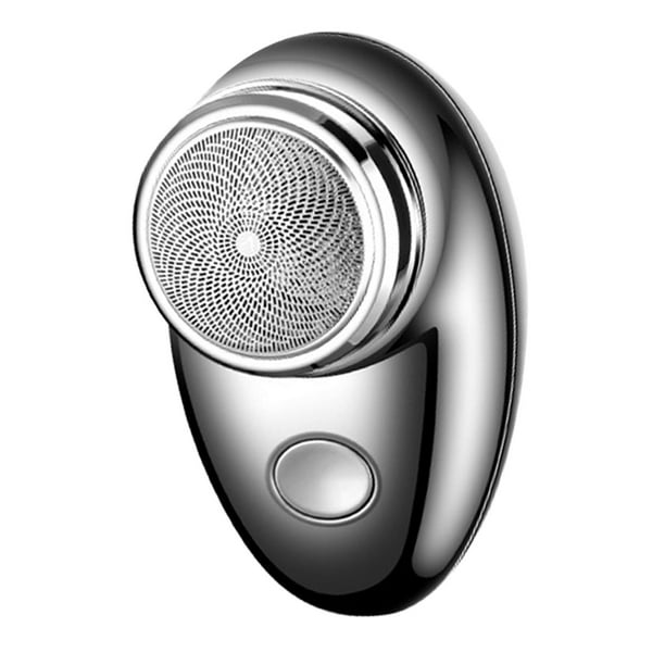 Recortadora de barba eléctrica para hombre, cabezal extraíble y lavable, depilación facial. Negro luz