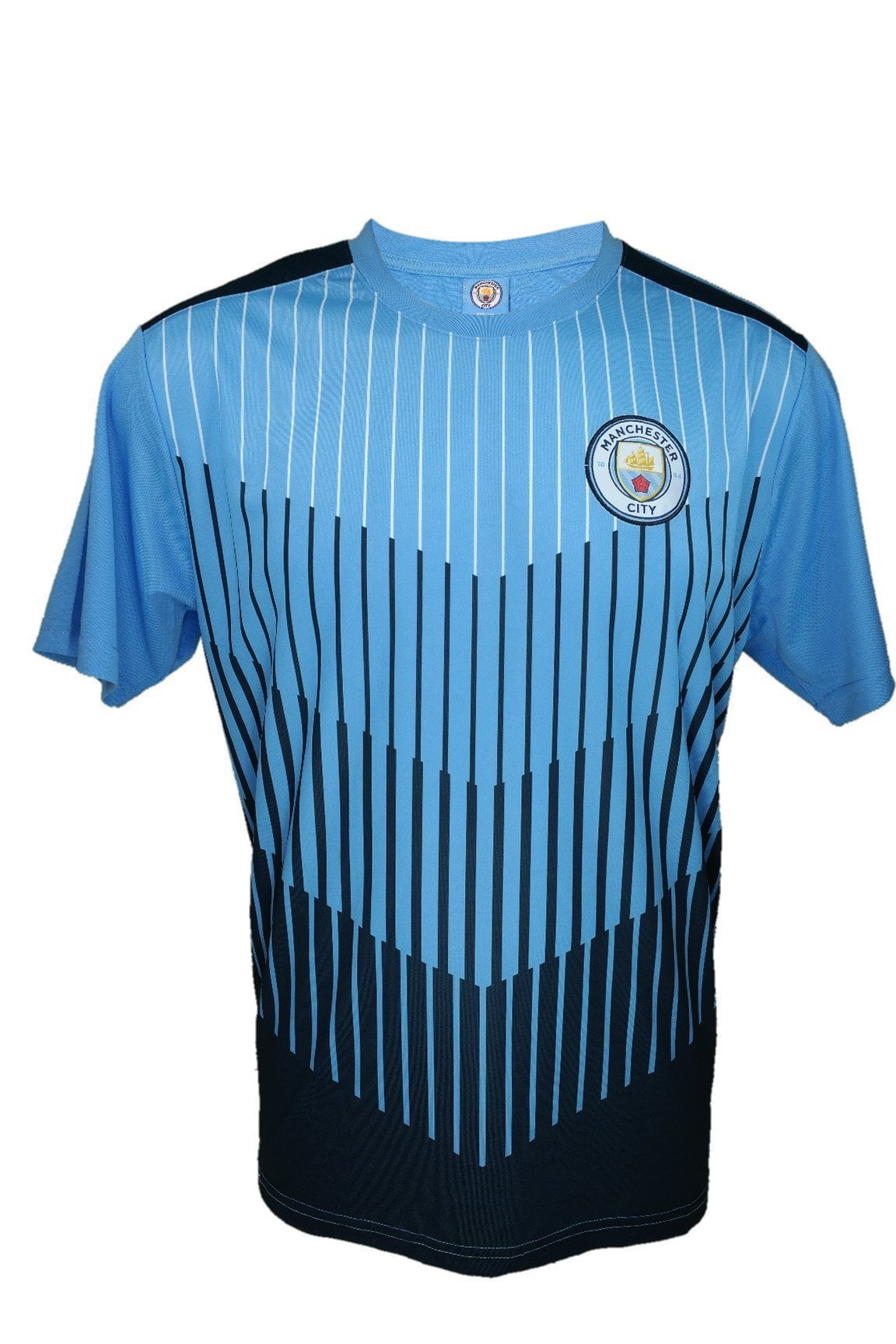 Icon Sports Men Manchester City Official Licensed Soccer Poly Shirt