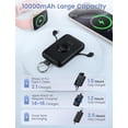 thumbnail image 3 of Power Bank RORRY Negro 10000 mAh con Cables Integrados para Celular y Apple Watch, 3 of 6